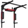 Multifunctional Pull Up Bar, Wall Mounted Chin Up Bar Dip Station for Home Gym, Heavy Duty Steel Upper Body Workout Pull Ups, Power Tower Set Training