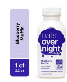 Oats Overnight Blueberry Muffin Shake, 15g Protein