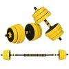Dumbbell & Barbell Adjustable Set 55lbs Plate Bar Clamp Rod for Strength Training, Full Body Workout, Muscle Building Home Gym Sports Area Exercise Er
