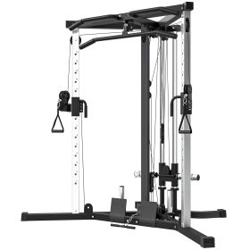 Multifunctional Home Gym Machine with Pull Up Bar, 15-Position Adjustable Strength Training Workout Station