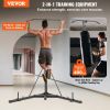 VEVOR 2 in 1 Punching Bag Stand, Steel Heavy Duty Workout Equipment, Adjustable Height Boxing Punching Bag Stand with Pull Up Bar