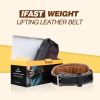 XL Size Weight Lifting Belt, Leather Weight Lifting Belt with 4 inch Padded Lumbar Support Belt for Weightlifting Deadlift, Cross Training