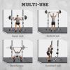 2-Piece Pair Steel Height Adjustable Barbell stand, Home Gym Squat Rack and Bench Press, Home weightlifting equipment