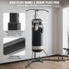 VEVOR 2 in 1 Punching Bag Stand, Steel Heavy Duty Workout Equipment, Adjustable Height Boxing Punching Bag Stand with Pull Up Bar