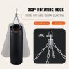 VEVOR Punching Bag for Adults, 4ft PVC Heavy Boxing Bag Set, Punching Bag with Chains and Gloves, Hanging Boxing Bag for MMA Karate Judo, Muay Thai Ki