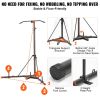 VEVOR 2 in 1 Punching Bag Stand, Steel Heavy Duty Workout Equipment, Adjustable Height Boxing Punching Bag Stand with Pull Up Bar