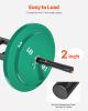 Multi-Grip Barbell, 2-inch 3 Positions Swiss Bar, 550 LBS Capacity Heavy Duty Swiss Barbell Training Equipment, with 2 Collars and Knurled Grips, for