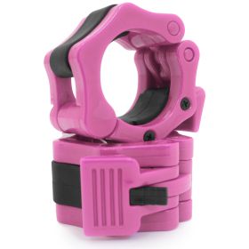 Olympic Barbell Clamp Collars  Pink