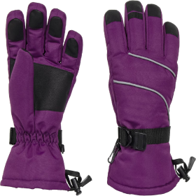 Only Supports Self Pickup  Women's Ski Gloves Waterproof Insulated Snow Gloves With Touch Screen (Option: Purple Small)